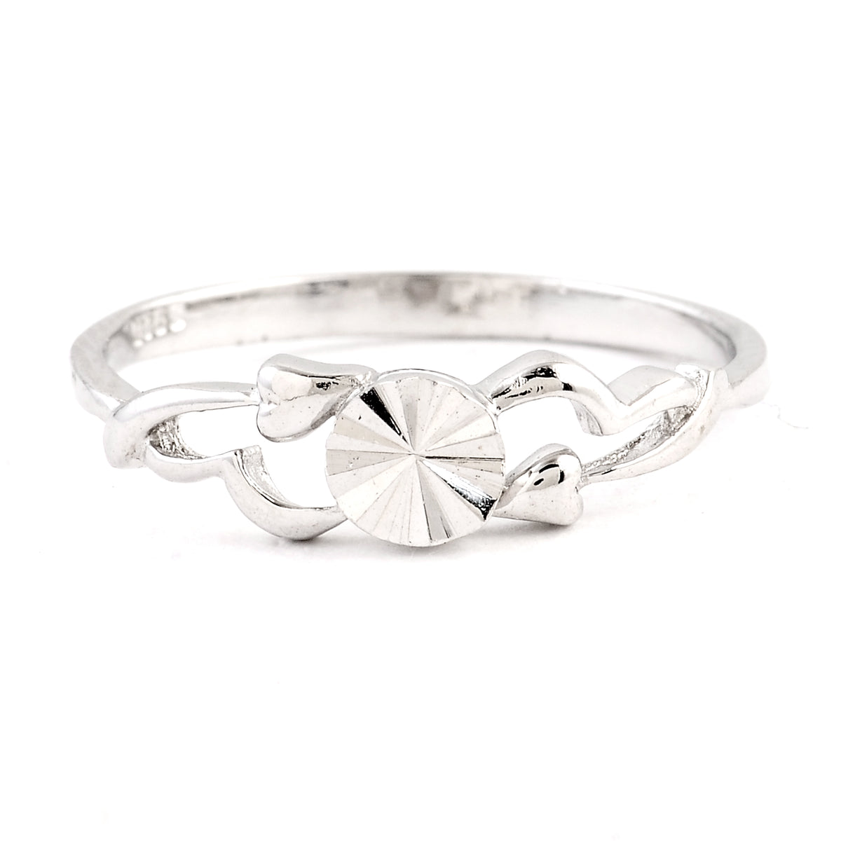 0.00 Ct Plain 925 Sterling Silver Ring