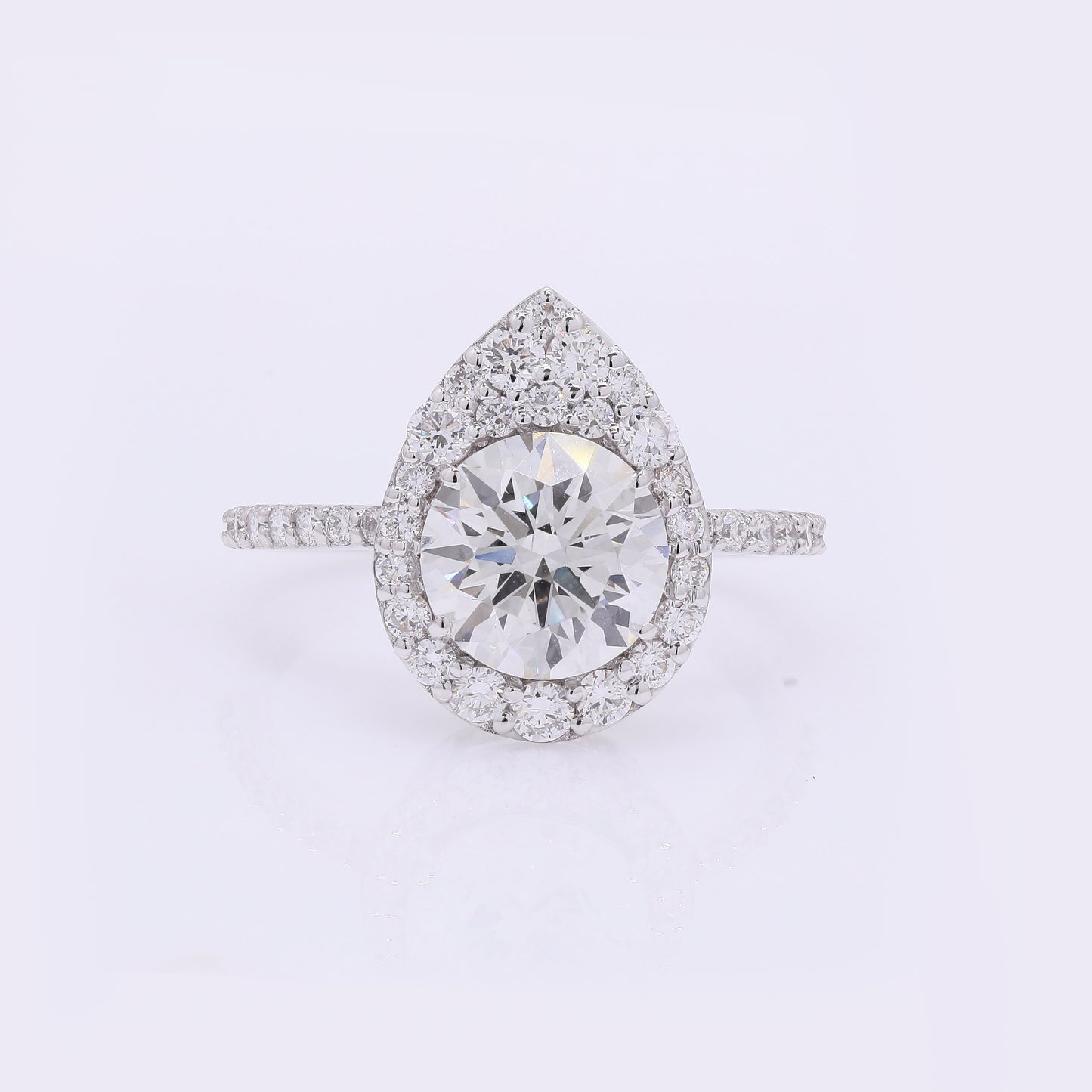 2.88 Carats Lab Grown Diamond 14K Gold Ring