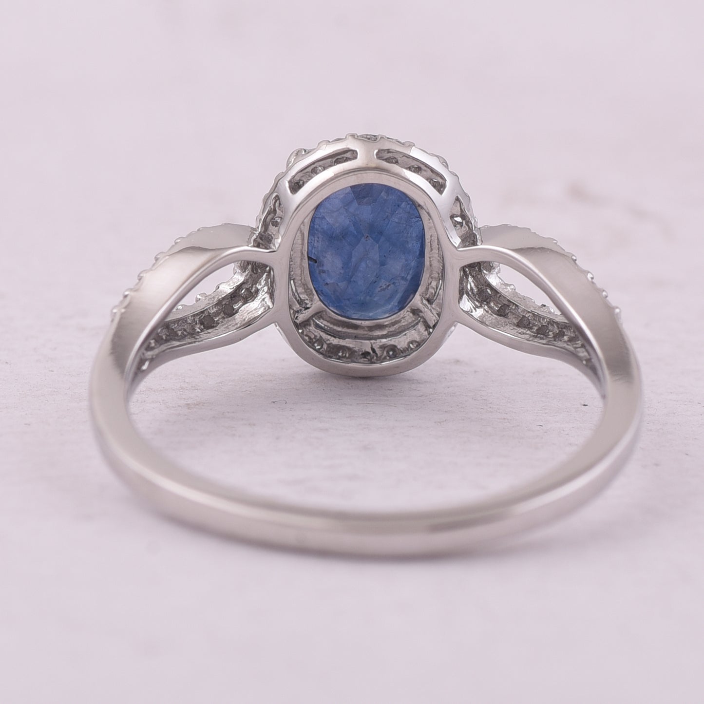 1.83 Ct Oval Mixed Cut Natural Sapphire 950 Platinum Ring