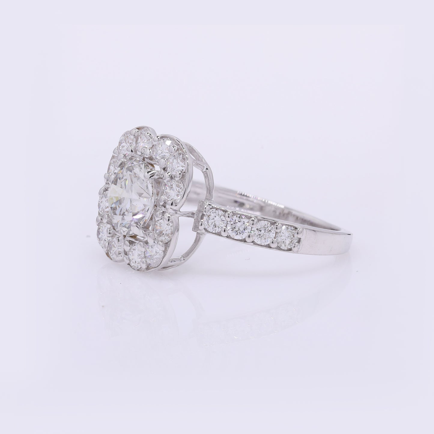 2.08 Carats Lab Grown Diamond 14K Gold Ring
