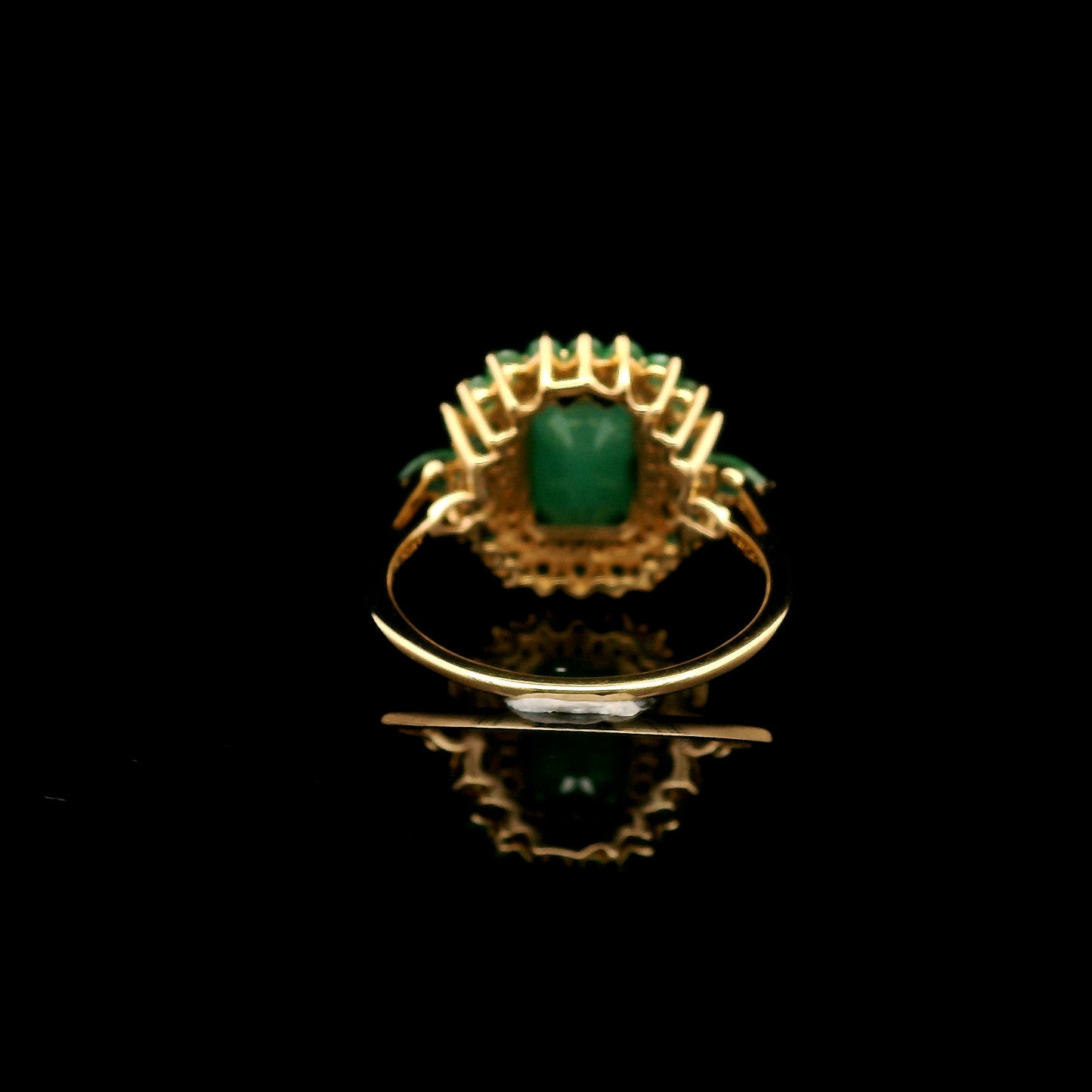 2.53 Ct Octagon Emerald 14K Gold Ring