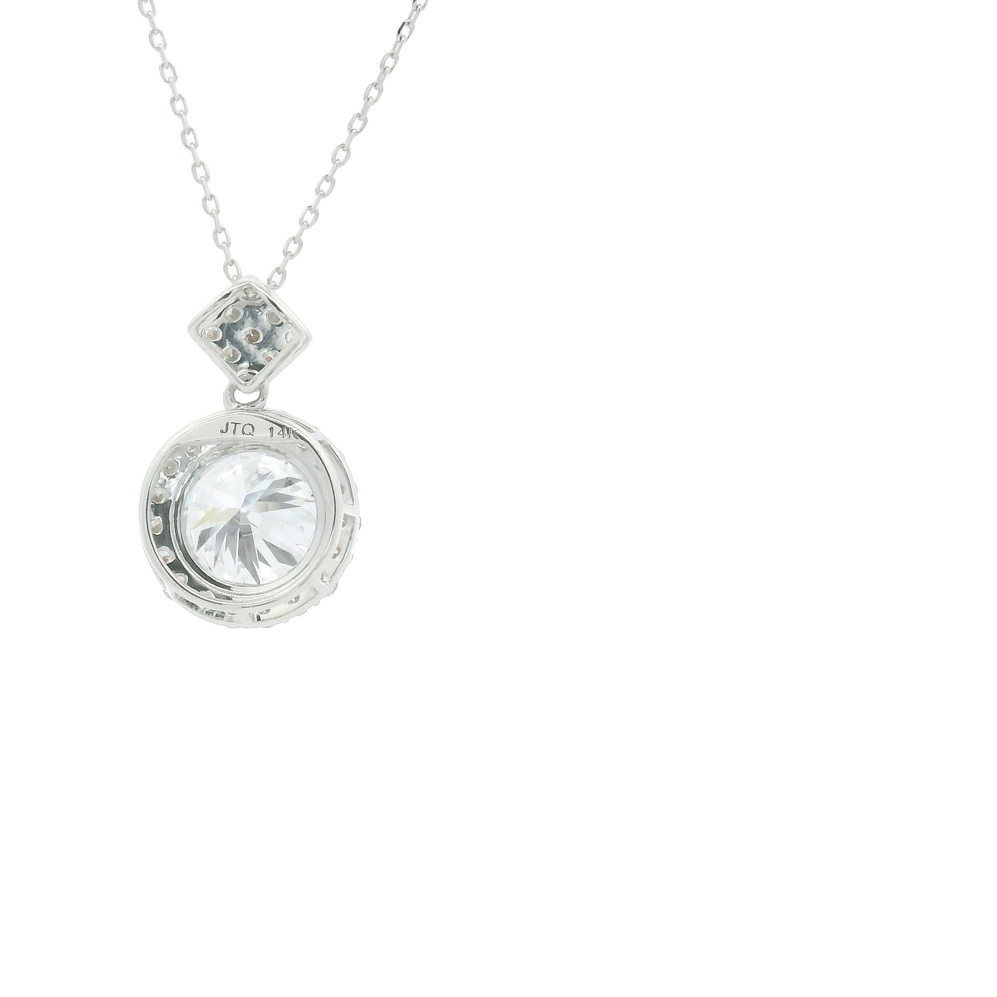 2.05 Carats Lab Grown Diamond 14K Gold Pendant