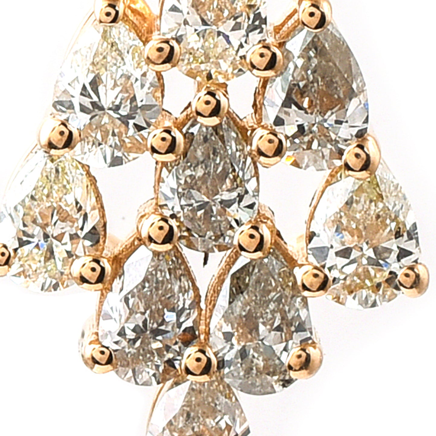 0.43 Ct Pear Diamond 14K Gold Pendant