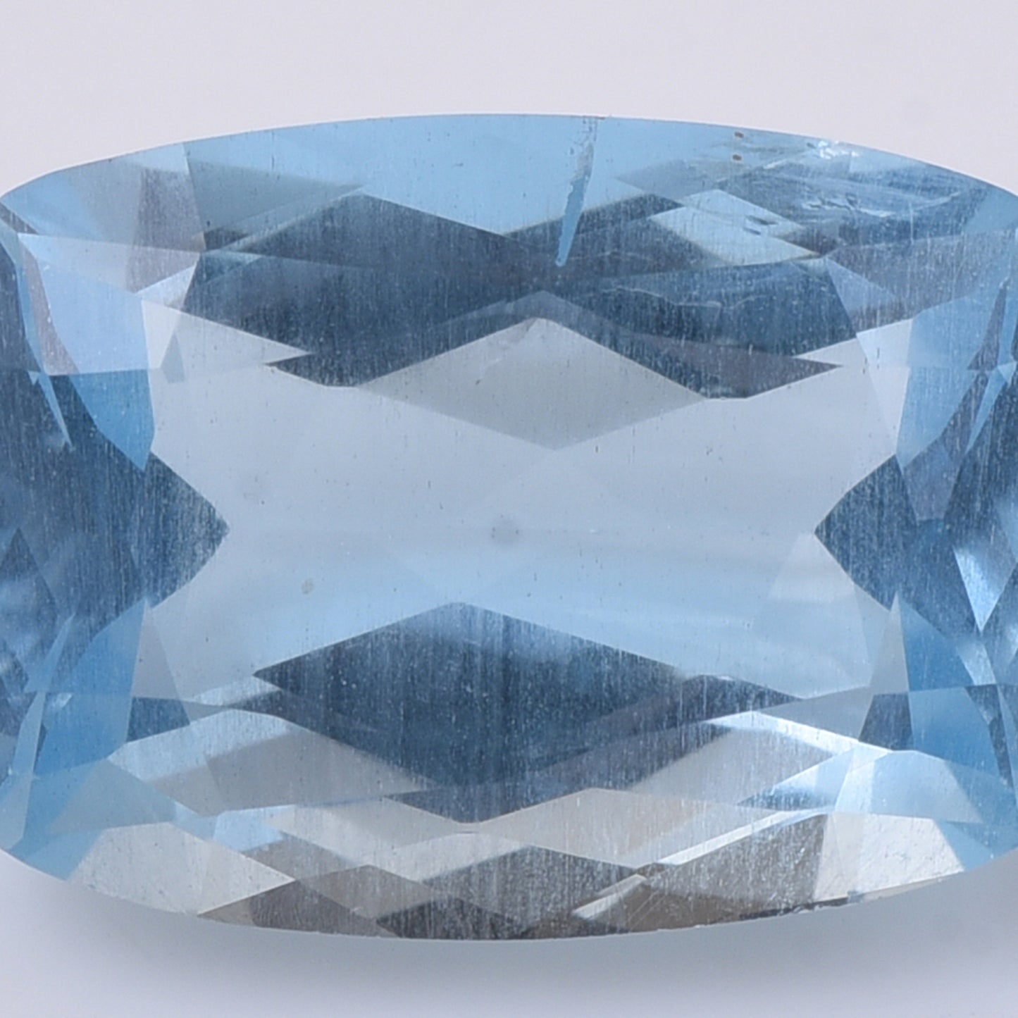 3.48 Natural Beryl Aquamarine Rectangular Cushion Mixed Cut Gemstone