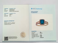 1.18 Ct Octagon Step Cut Natural Emerald 14K Gold Ring