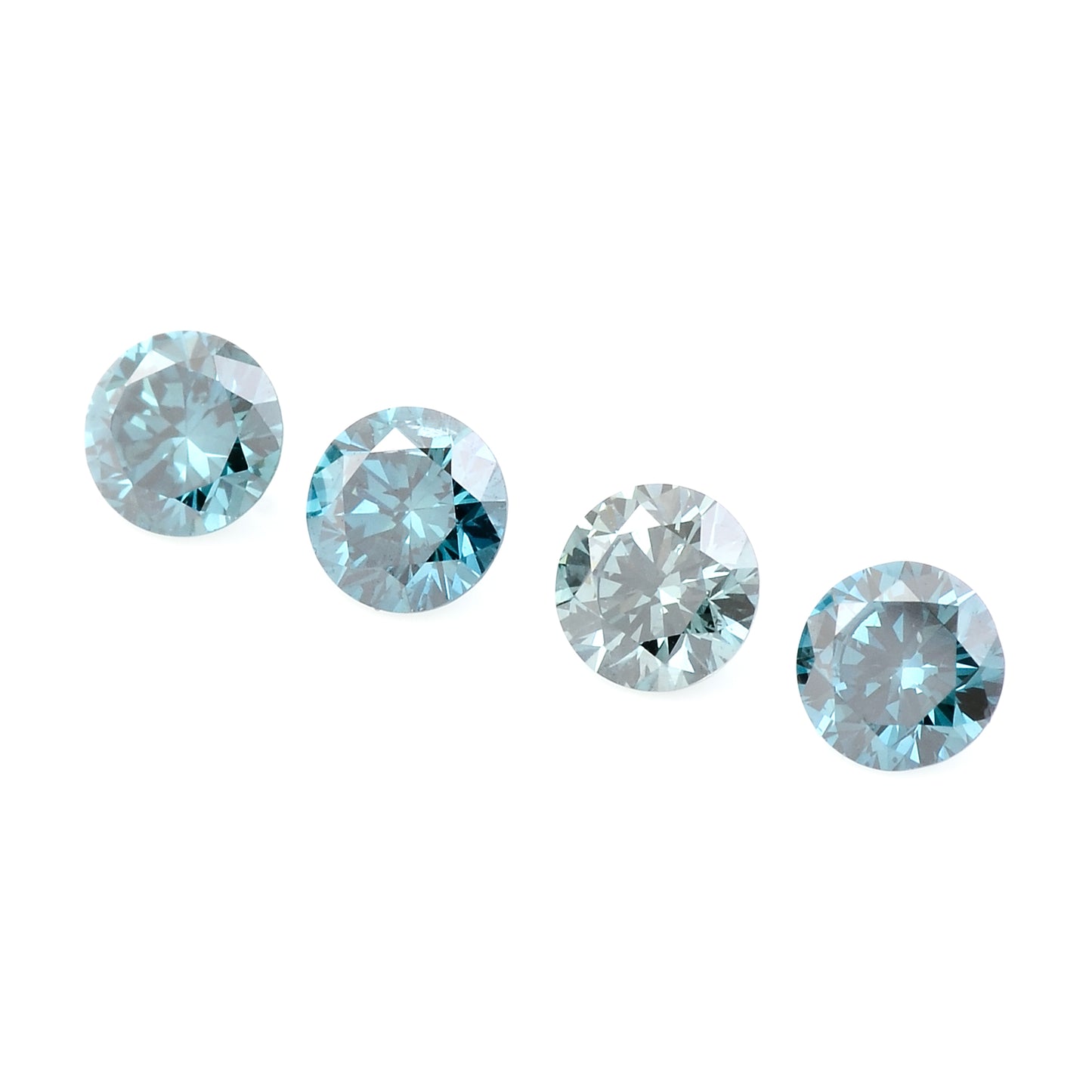 0.73 Blue Diamond Round Loose Gemstone