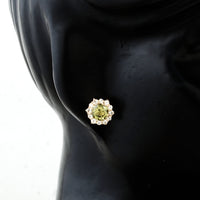 2.31 Ct Round Multi Tourmaline 14K Gold Earrings