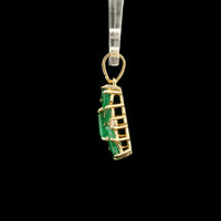 1.93 Ct Octagon Emerald 14K Gold Pendant