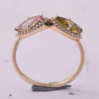 1.16 Ct Marquise Tourmaline 9K Gold Ring