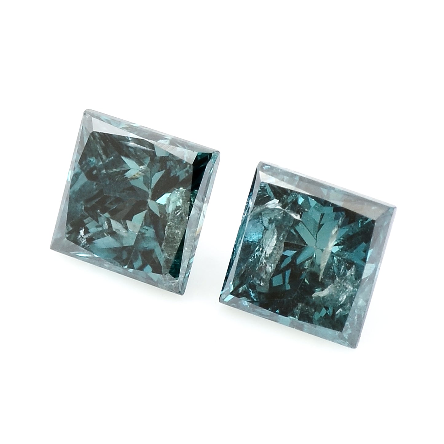 0.56 Blue Diamond Sqaure Loose Gemstone