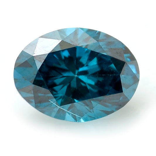 0.37 Blue Diamond Oval Loose Diamond