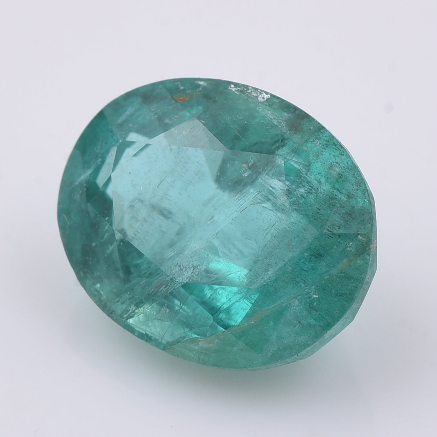 2.57 Natural Beryl Emerald Oval Mixed Cut Gemstone