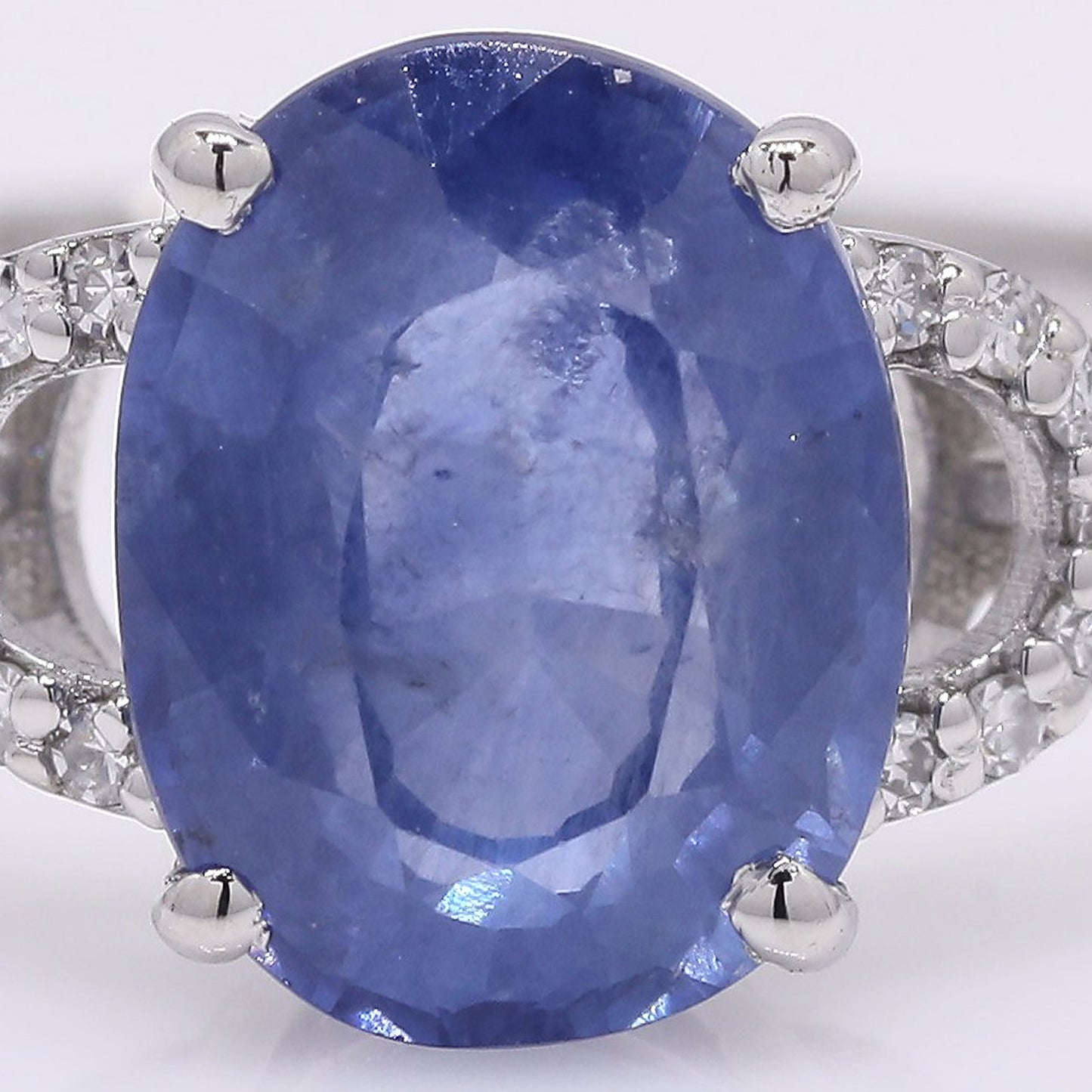 2.25 Ct Oval Mixed Cut Natural Sapphire 950 Platinum Ring