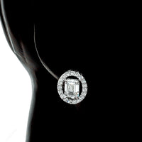 4.96 Carats Lab Grown Diamond 14K Gold Earrings