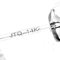4.27 Carats Lab Grown Diamond 14K Gold Earrings