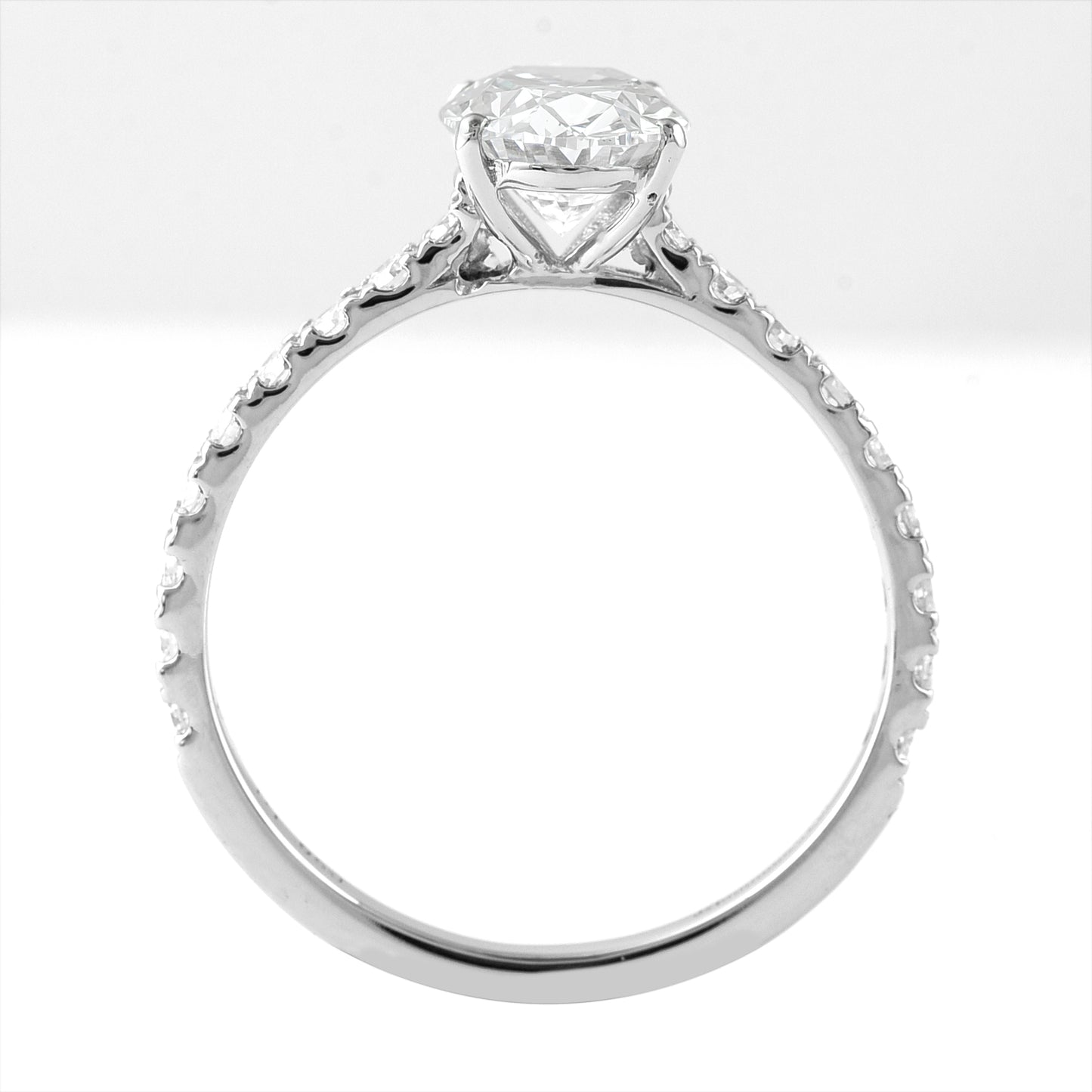 1.86 Carats Lab Grown Diamond 950 Platinum Ring
