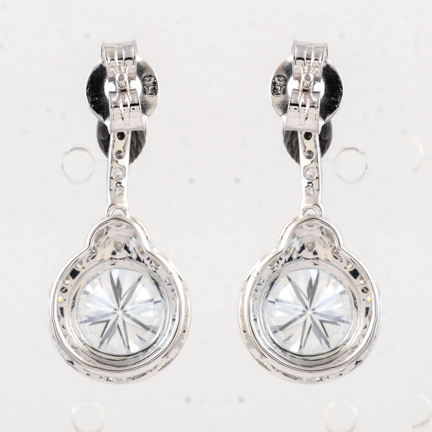 3.36 Carats Lab Grown Diamond 14K Gold Earrings