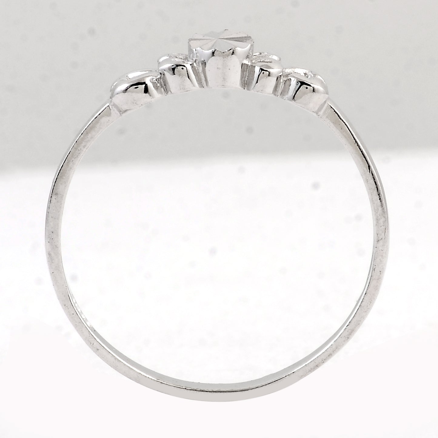 0.00 Ct Plain 925 Sterling Silver Ring