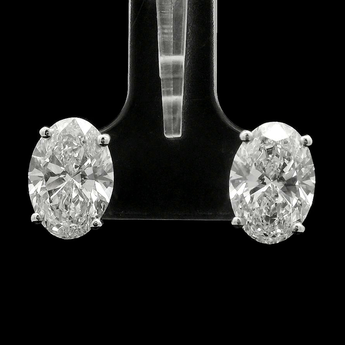 4.13 Carats Lab Grown Diamond 14K Gold Earrings