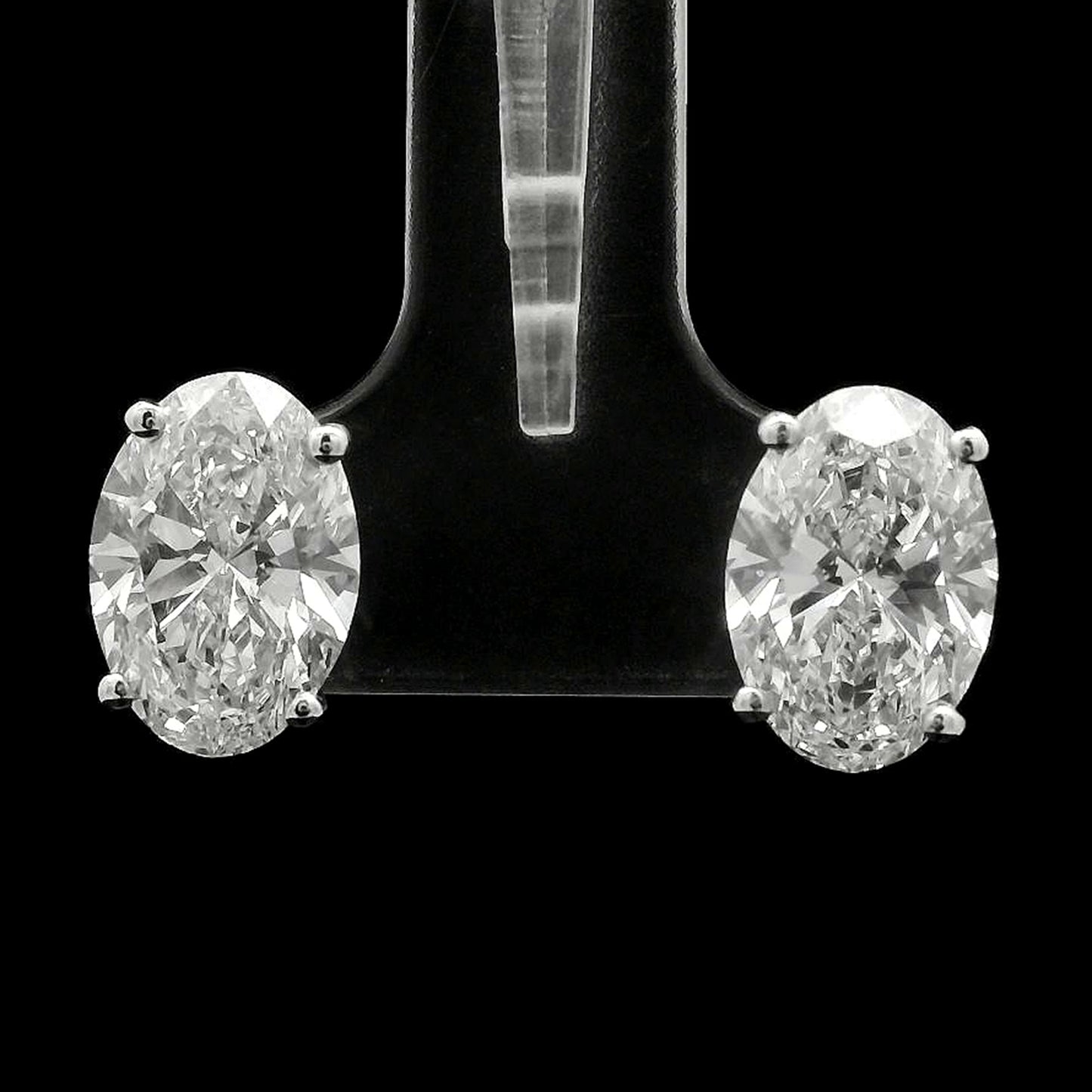 4.13 Carats Lab Grown Diamond 14K Gold Earrings