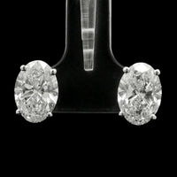 4.13 Carats Lab Grown Diamond 14K Gold Earrings