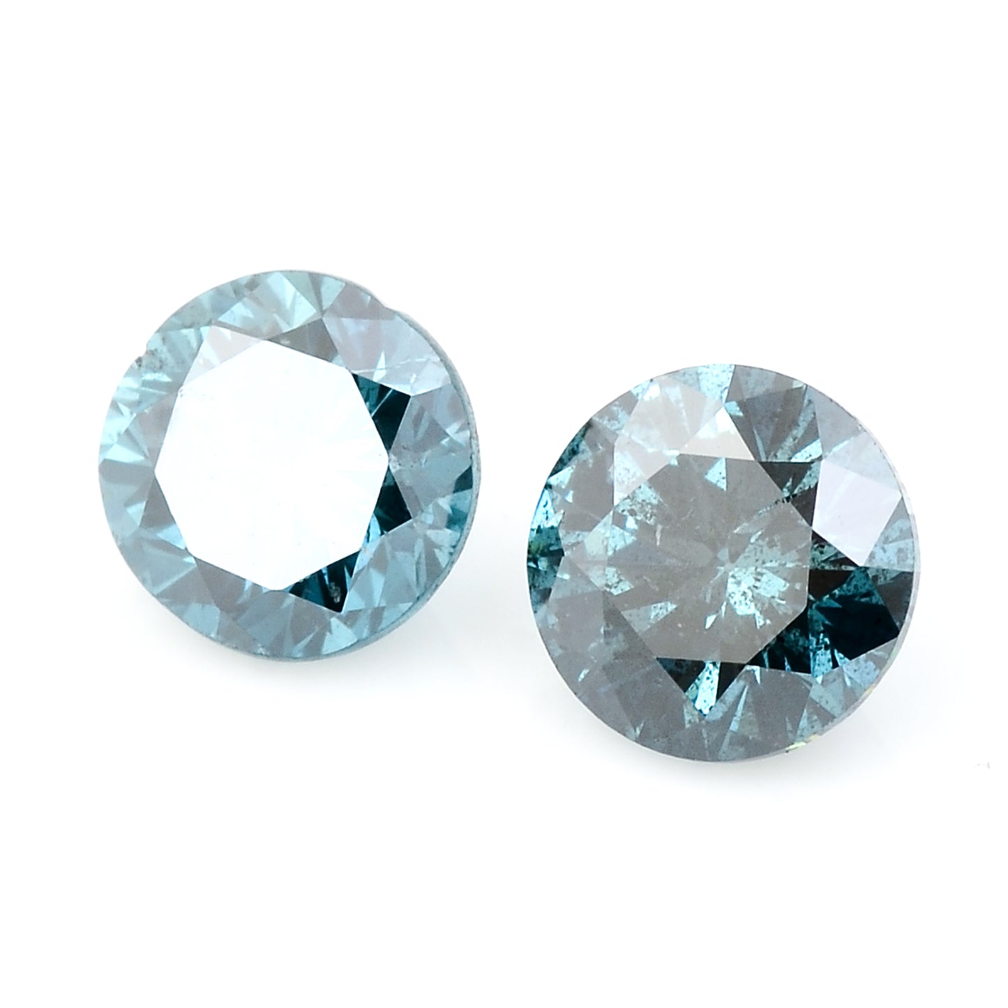0.77 Blue Diamond Round Loose Gemstone