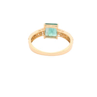 1.79 Ct Octagon Emerald 14K Gold Ring