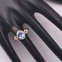 1.31 Ct Oval Sapphire 9K Gold Ring