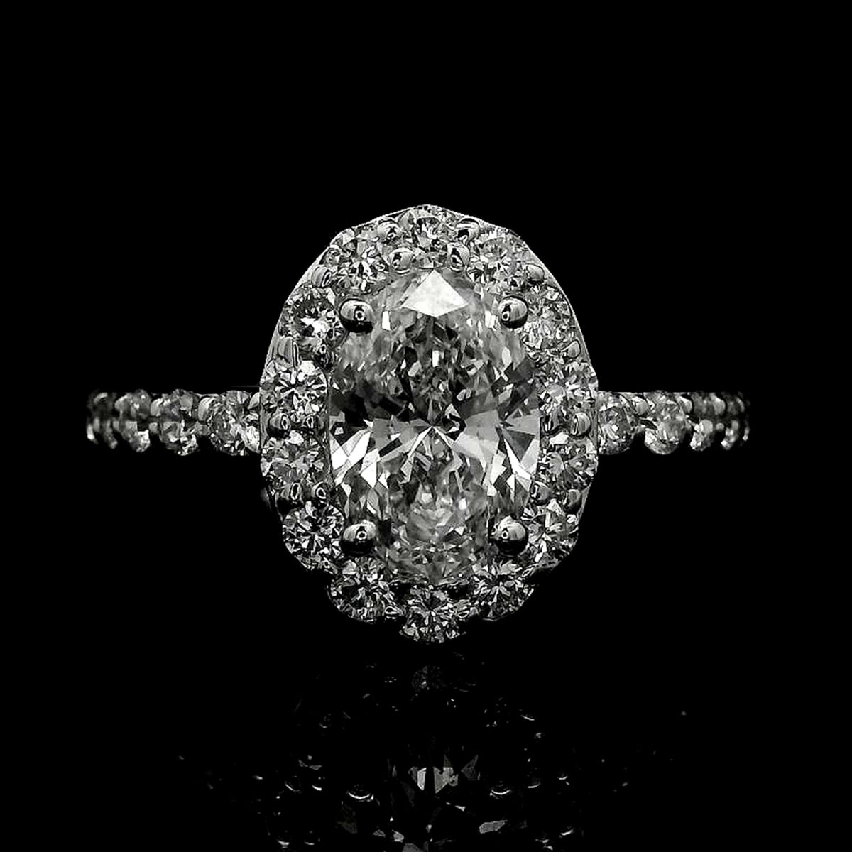 1.90 Carats Lab Grown Diamond 14K Gold Ring