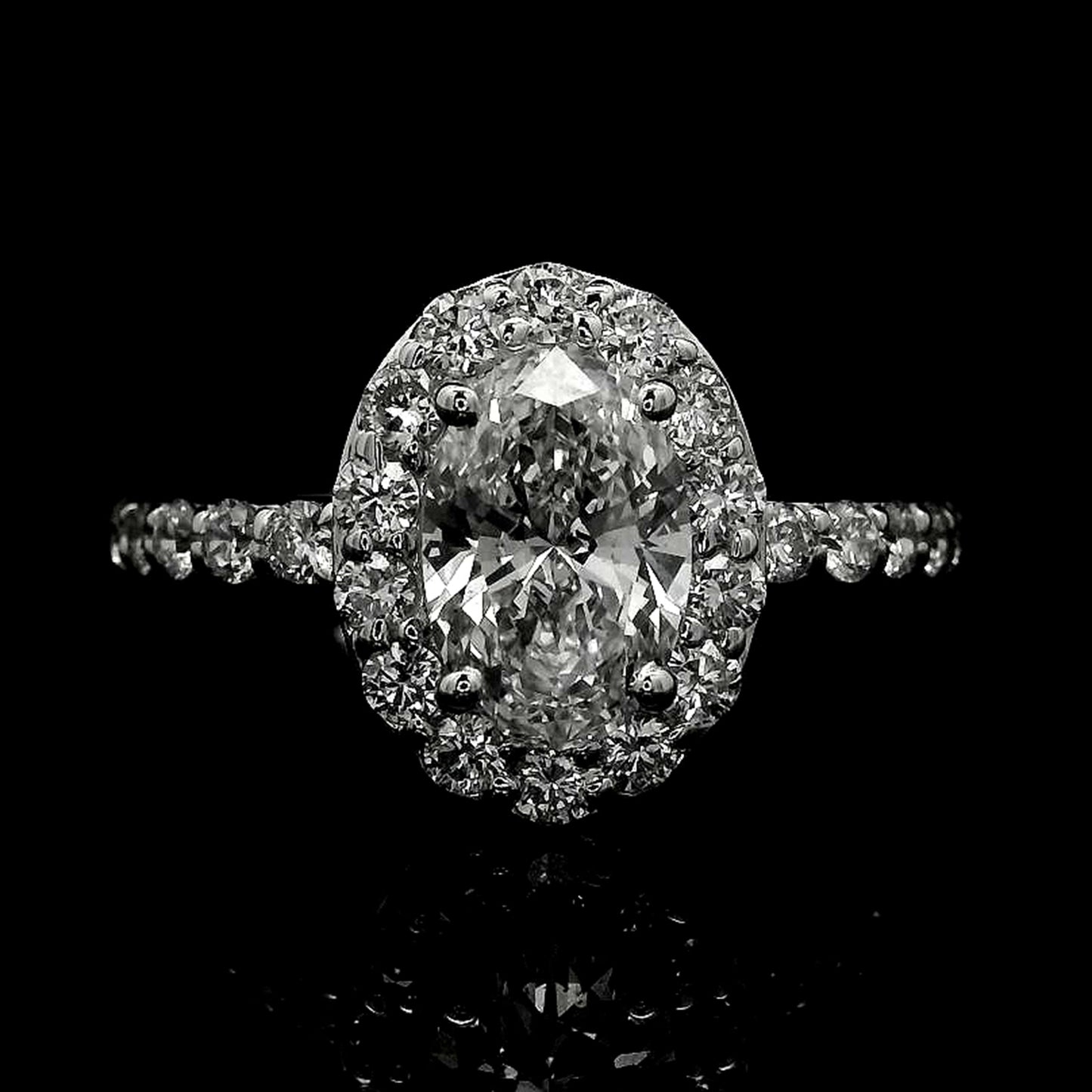 1.90 Carats Lab Grown Diamond 14K Gold Ring