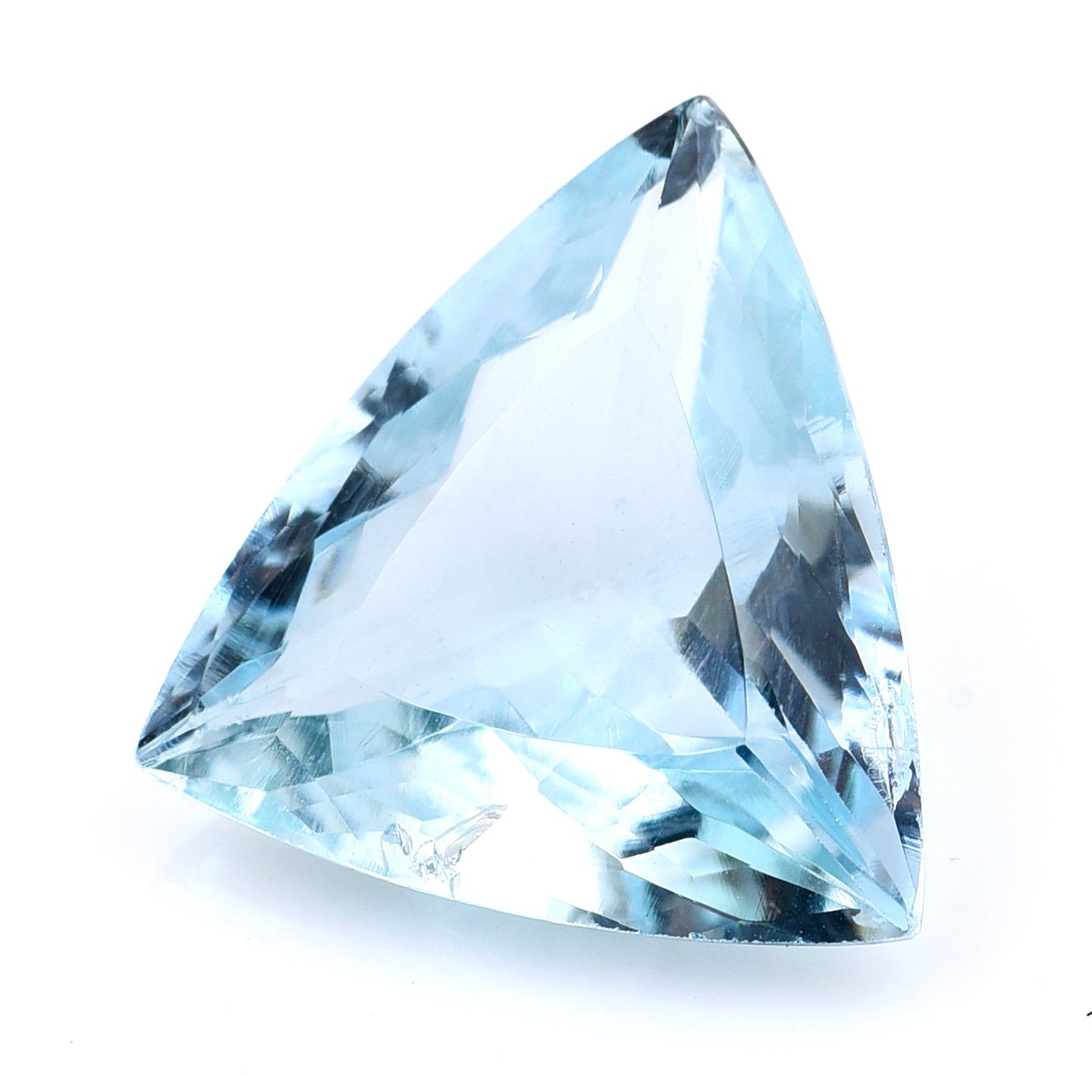 4.45 Natural Beryl Aquamarine Triangular Mixed Cut Gemstone