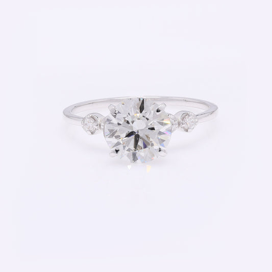 2.17 Carats Lab Grown Diamond 14K Gold Ring