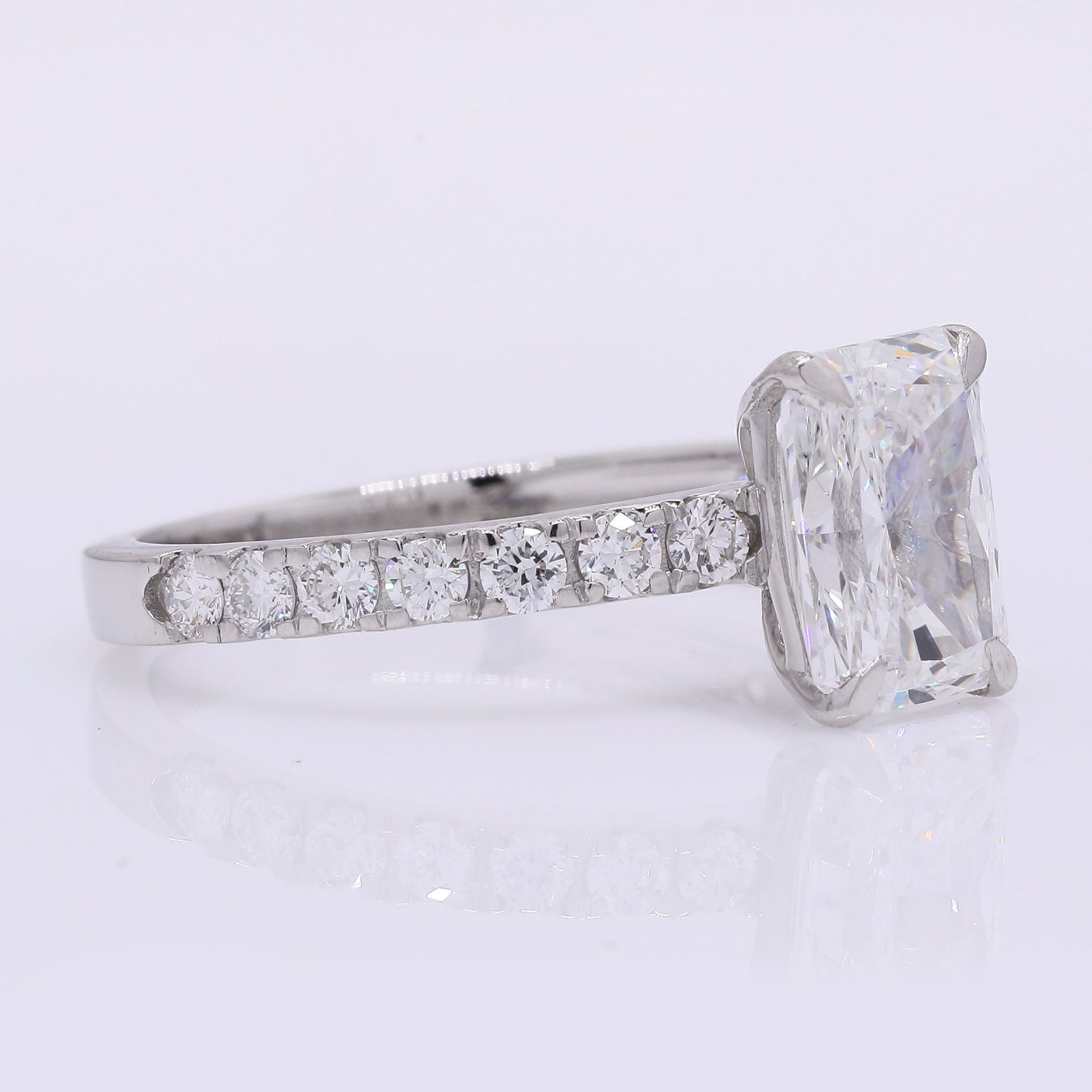 2.39 Carats Lab Grown Diamond 950 Platinum Ring