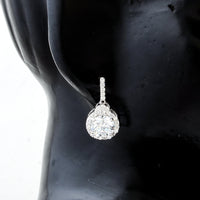 3.35 Carats Lab Grown Diamond 14K Gold Earrings