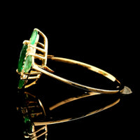 1.01 Ct Marquise Emerald 14K Gold Ring