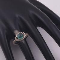 1.86 Ct Cushion Cabochon Cut Natural Emerald 14K Gold Ring