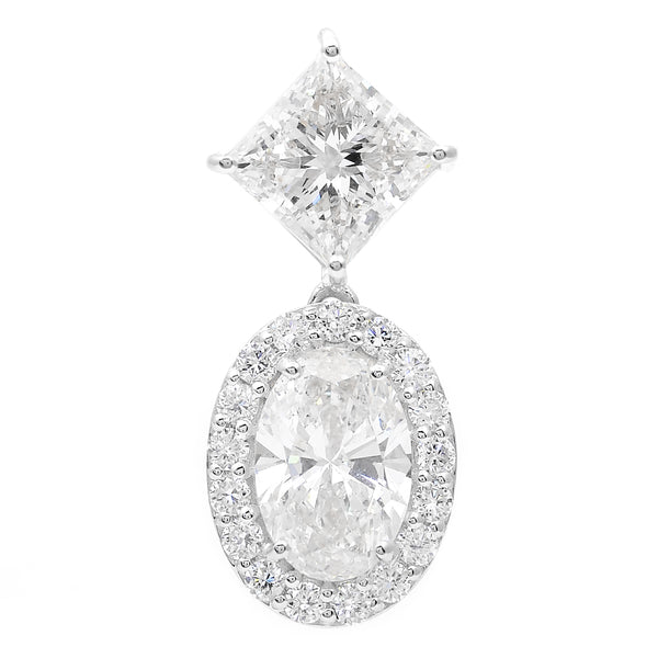 4.02 Carats Lab Grown Diamond 14K Gold Pendant