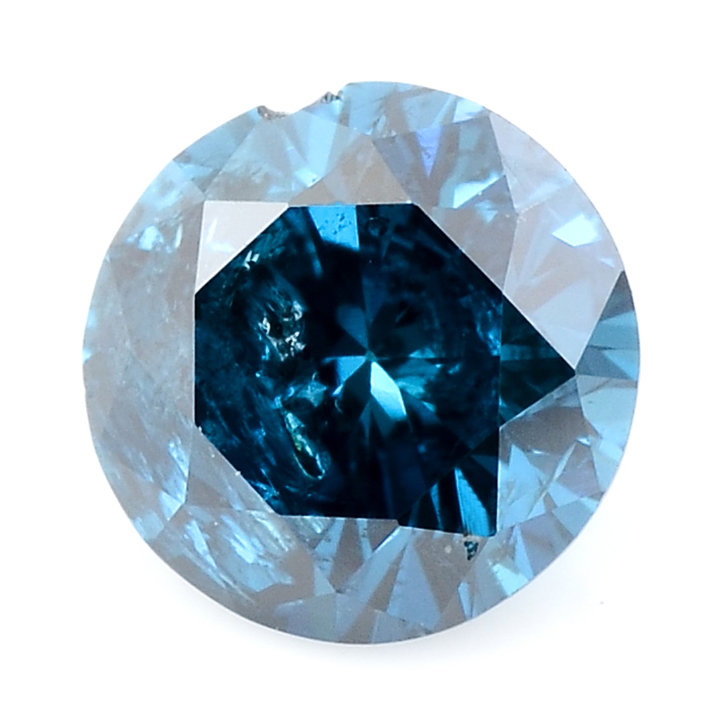 0.44 Blue Diamond Round Loose Gemstone