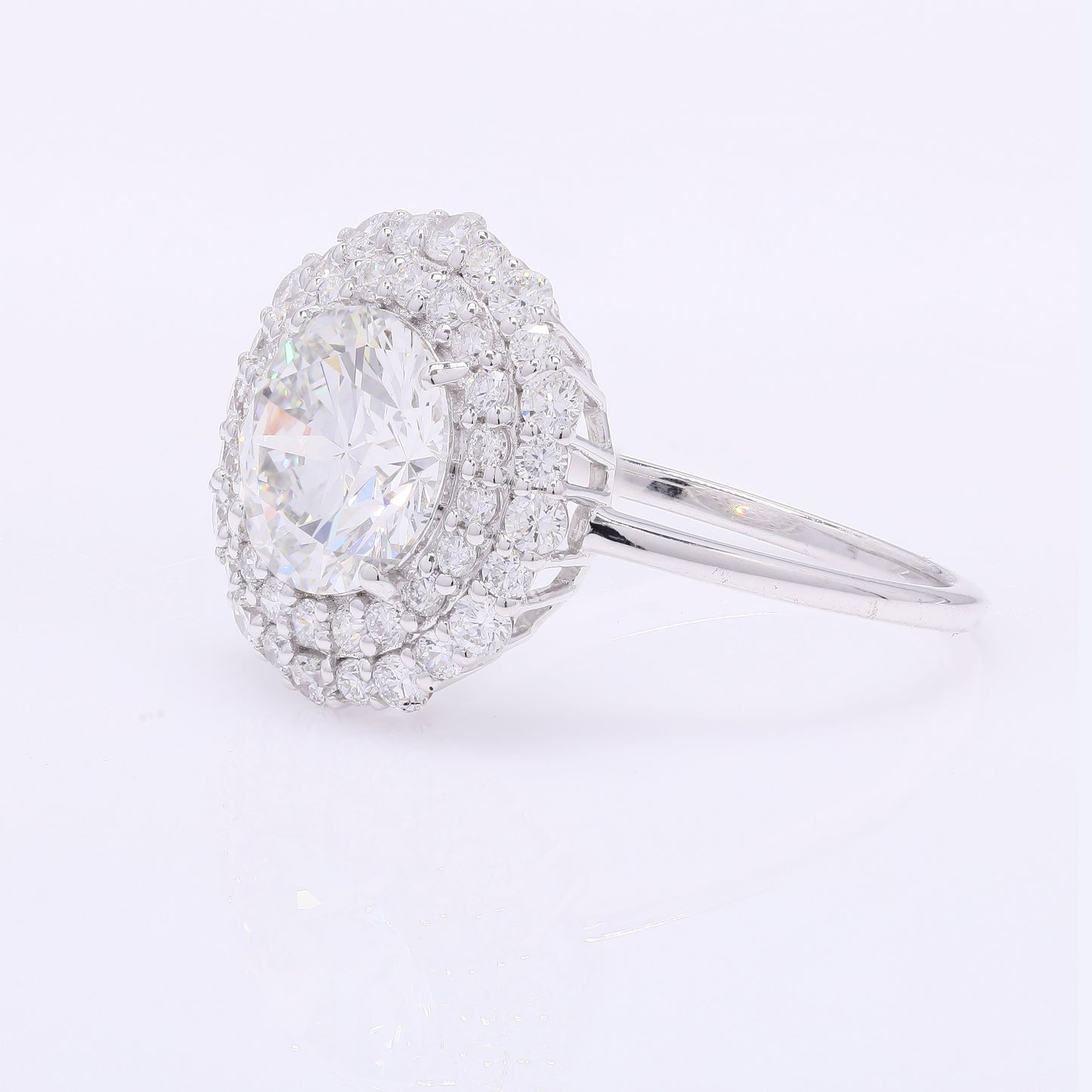 2.81 Carats Lab Grown Diamond 14K Gold Ring
