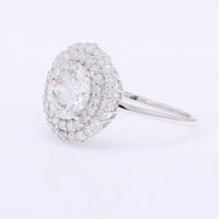 2.81 Carats Lab Grown Diamond 14K Gold Ring