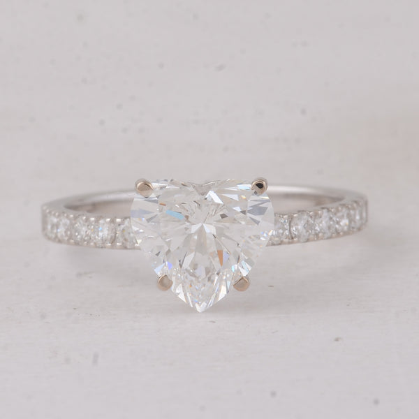 2.42 Carats Lab Grown Diamond 14K Gold Ring