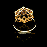3.47 Ct Pear Tanzanite 14K Gold Ring