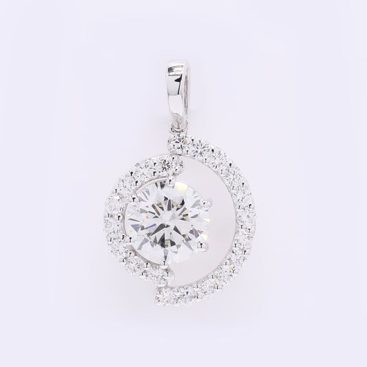 2.04 Carats Lab Grown Diamond 14K Gold Pendant