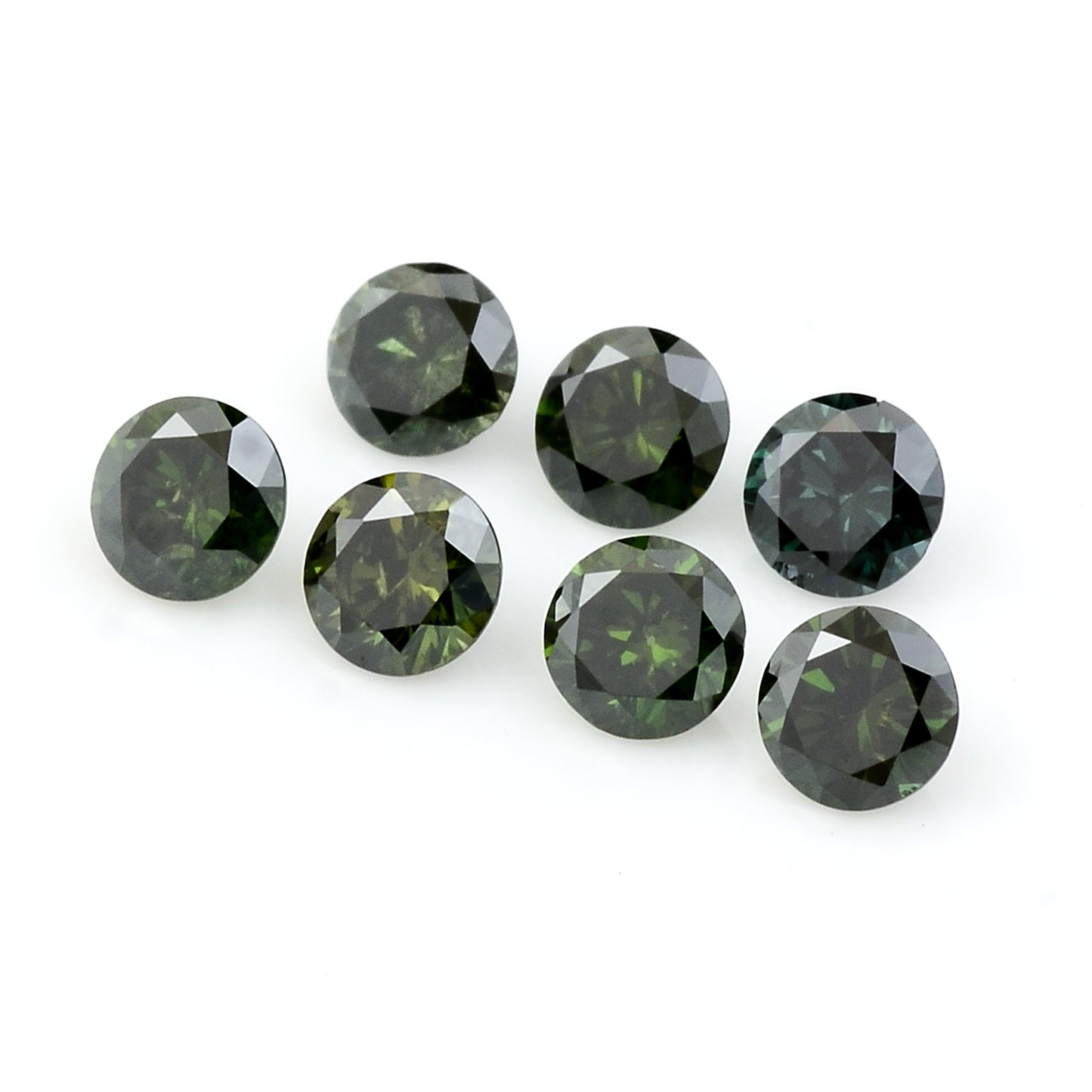 0.61 Green Diamond Round Loose Gemstone