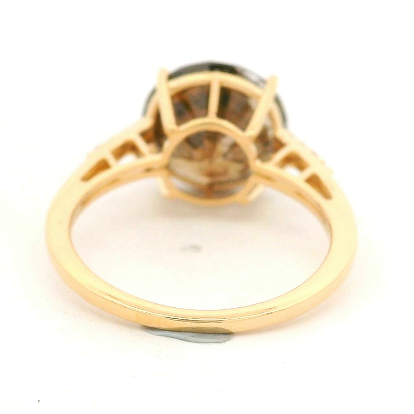 5.91 Ct Round Brown Diamond 14K Gold Ring