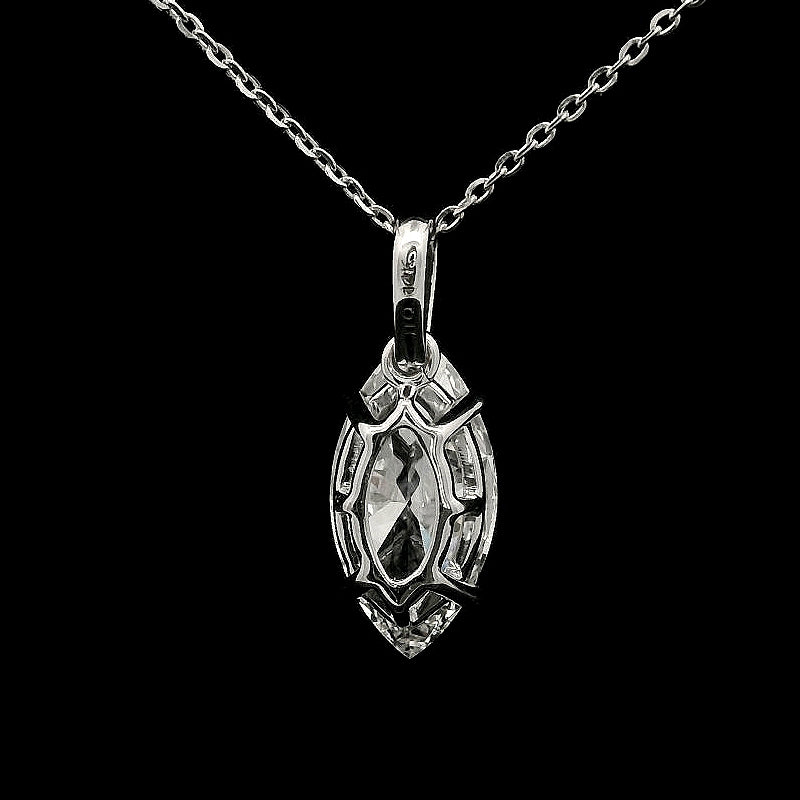2.00 Carats Lab Grown Diamond 14K Gold Pendant