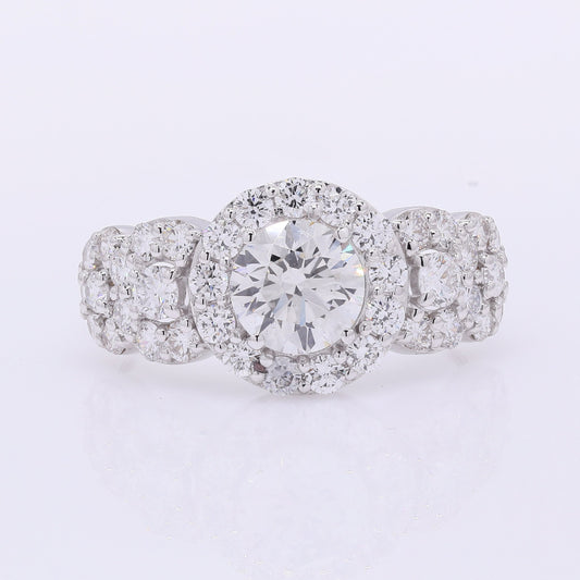 2.21 Carats Lab Grown Diamond 14K Gold Ring