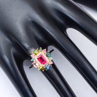 1.69 Ct Octagon Rubellite 14K Gold Ring