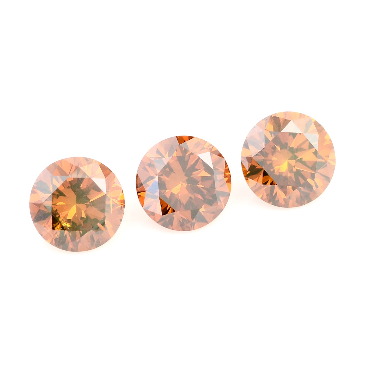 0.55 Red Diamond Round Loose Gemstone
