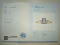 1.17 Ct Cushion Natural Aquamarine 14K Gold Ring